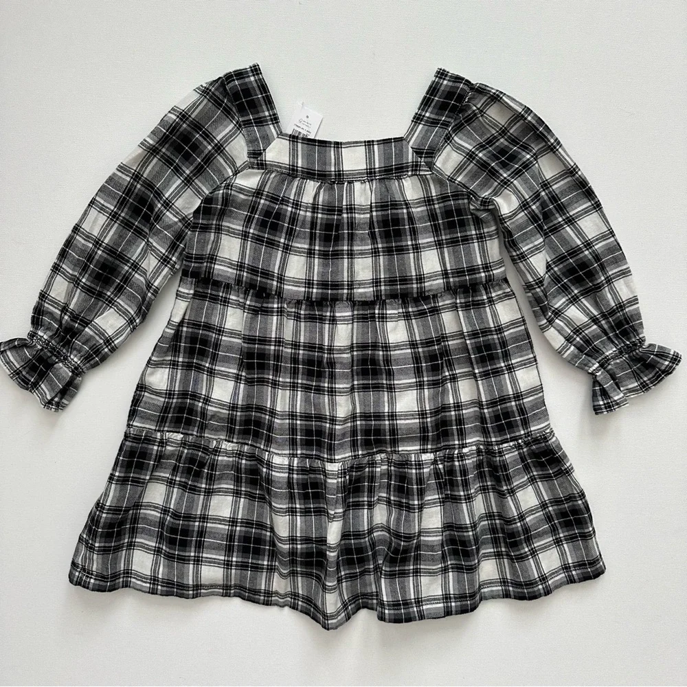 Gap Kids Long Sleeve Plaid Dress Size XS (4/5) Little Girls